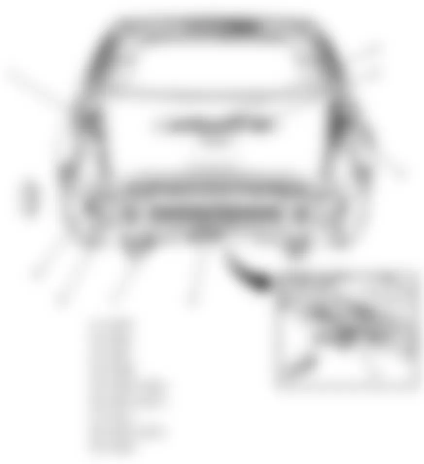 Chevrolet Equinox LT 2010 - Component Locations -  Center Rear Bumper
