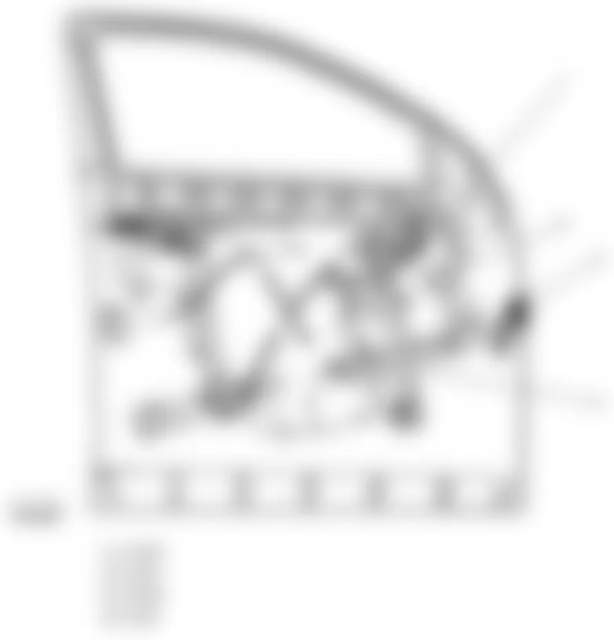 Chevrolet Equinox LT 2010 - Component Locations -  Driver Door