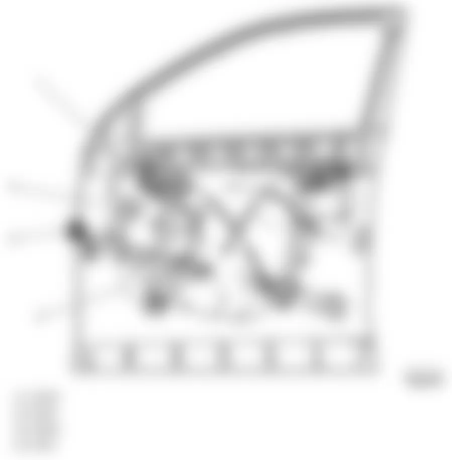 Chevrolet Equinox LT 2010 - Component Locations -  Passenger Door