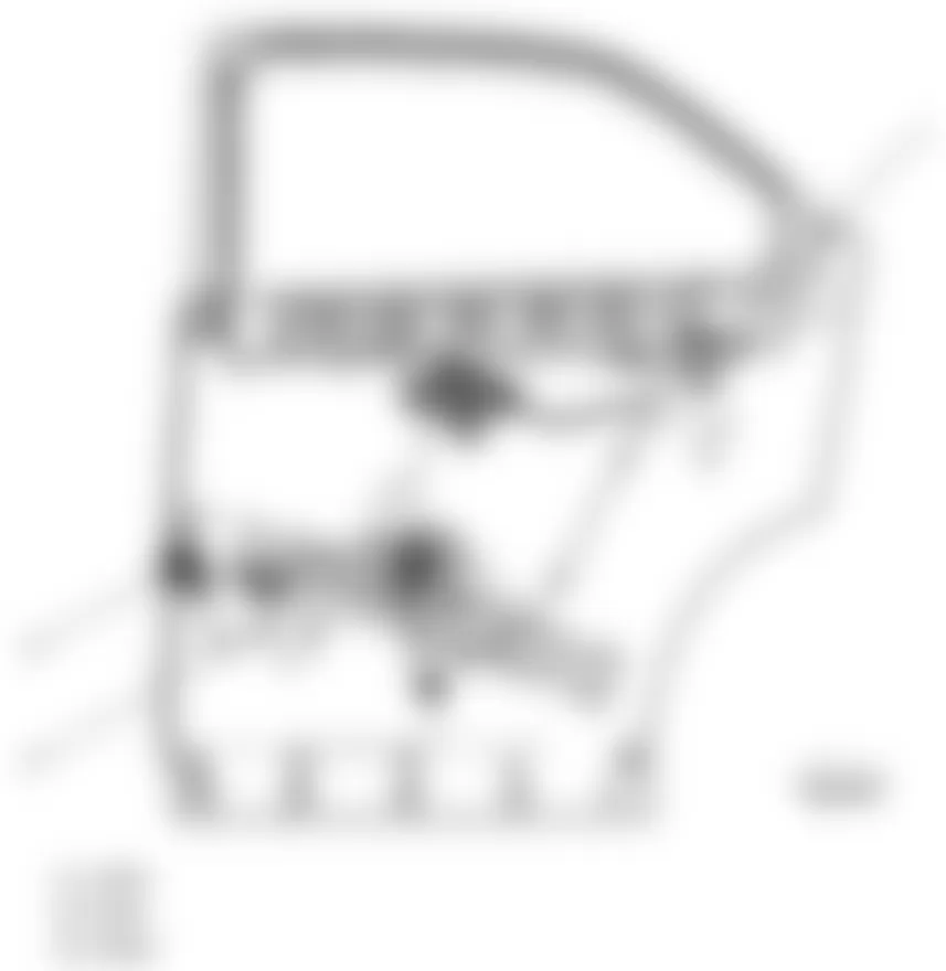 Chevrolet Equinox LT 2010 - Component Locations -  Right Rear Door