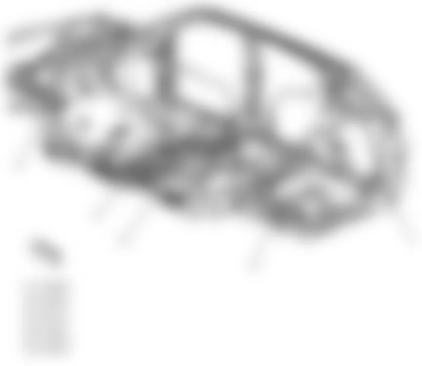 Chevrolet Equinox LT 2010 - Component Locations -  Body Frame