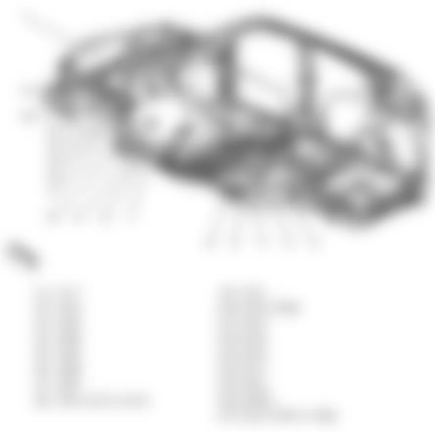 Chevrolet Equinox LT 2010 - Component Locations -  Body Frame