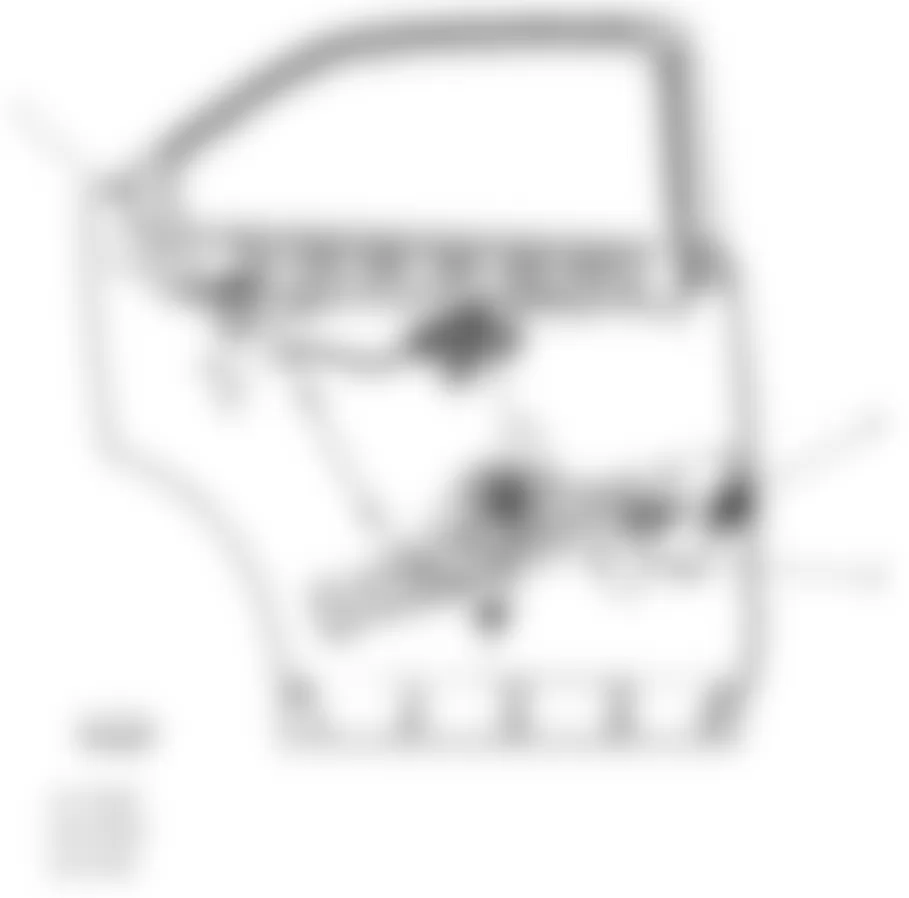 Chevrolet Equinox LT 2010 - Component Locations -  Left Rear Door