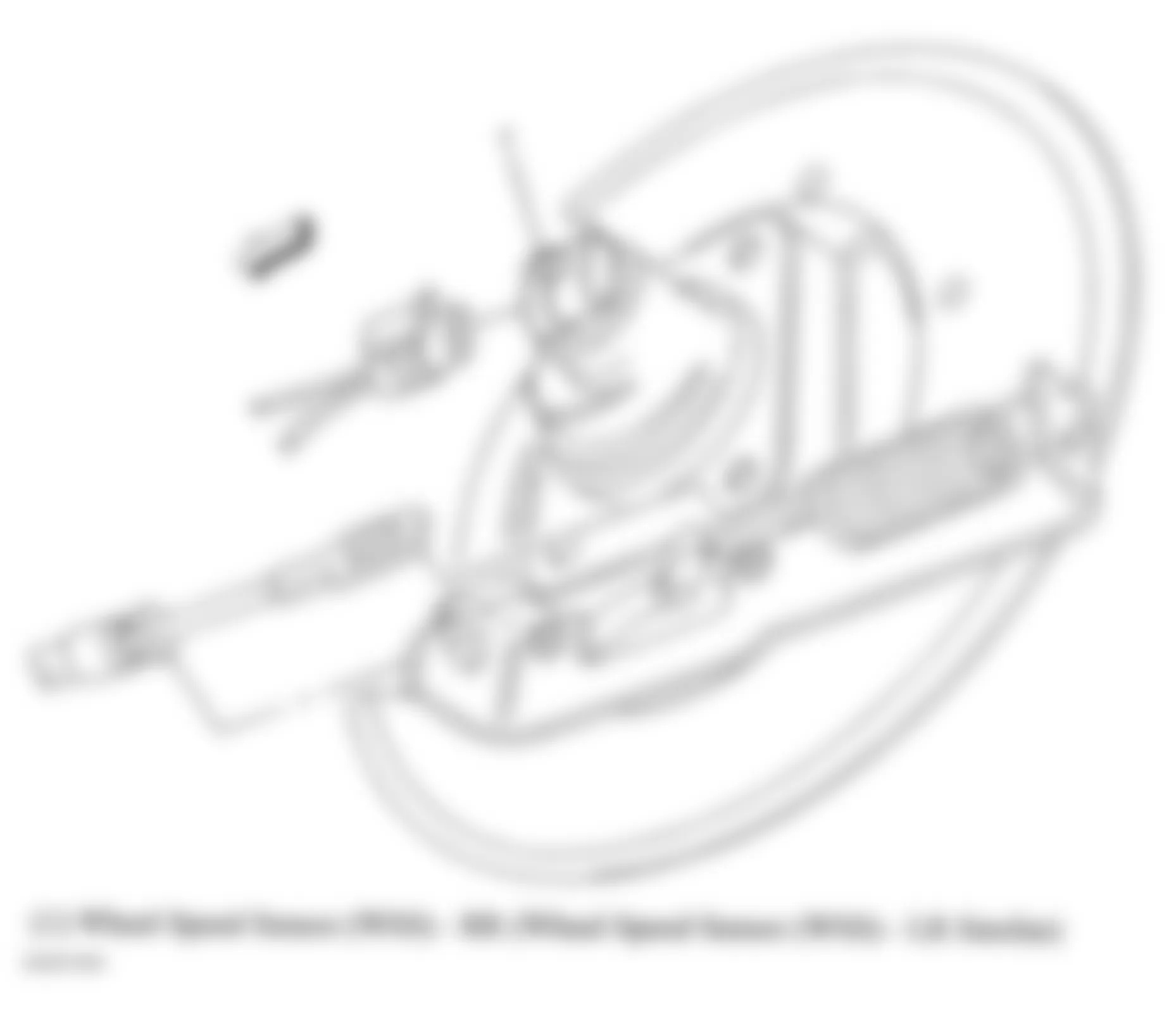 Chevrolet Impala LT 2010 - Component Locations -  Right Rear Wheel Hub Assembly