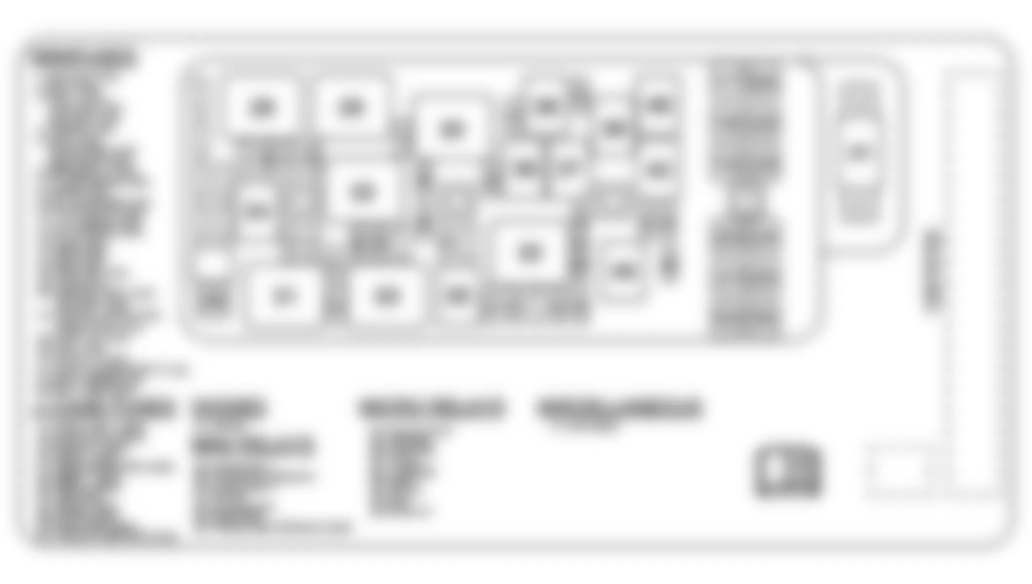 Chevrolet Malibu Hybrid 2010 - Component Locations -  Underhood Fuse Block