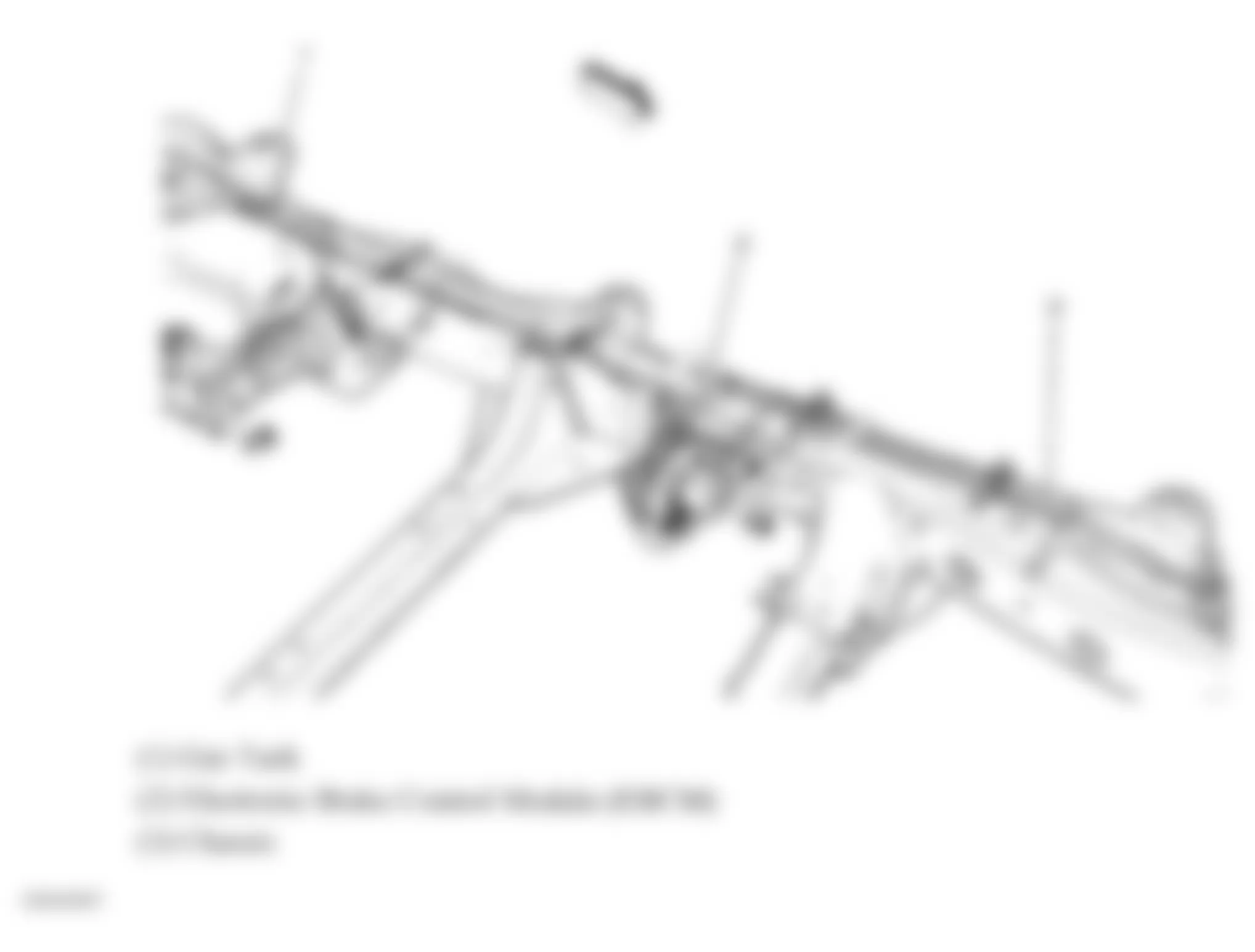 Chevrolet Tahoe Hybrid 2010 - Component Locations -  Left Rear Frame Rail