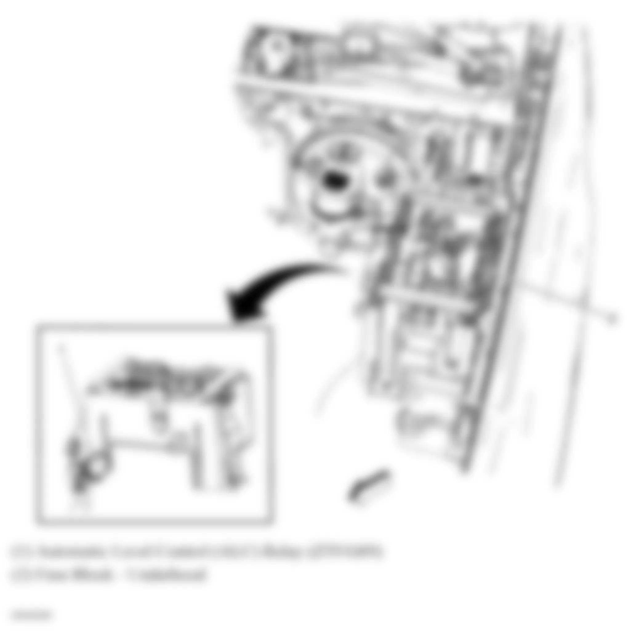 Chevrolet Tahoe Hybrid 2010 - Component Locations -  Left Rear Of Engine Compartment