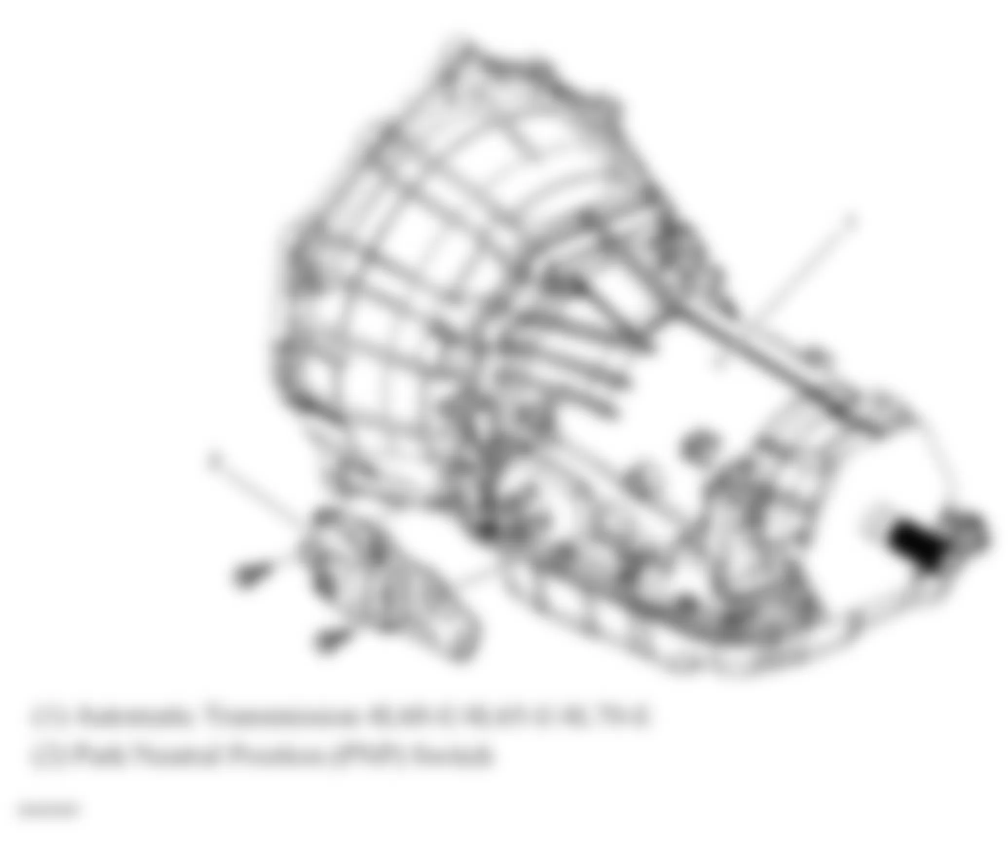 Chevrolet Tahoe Hybrid 2010 - Component Locations -  Left Side Of Automatic Transmission (4L60-E/4L65-E/4L70-E)