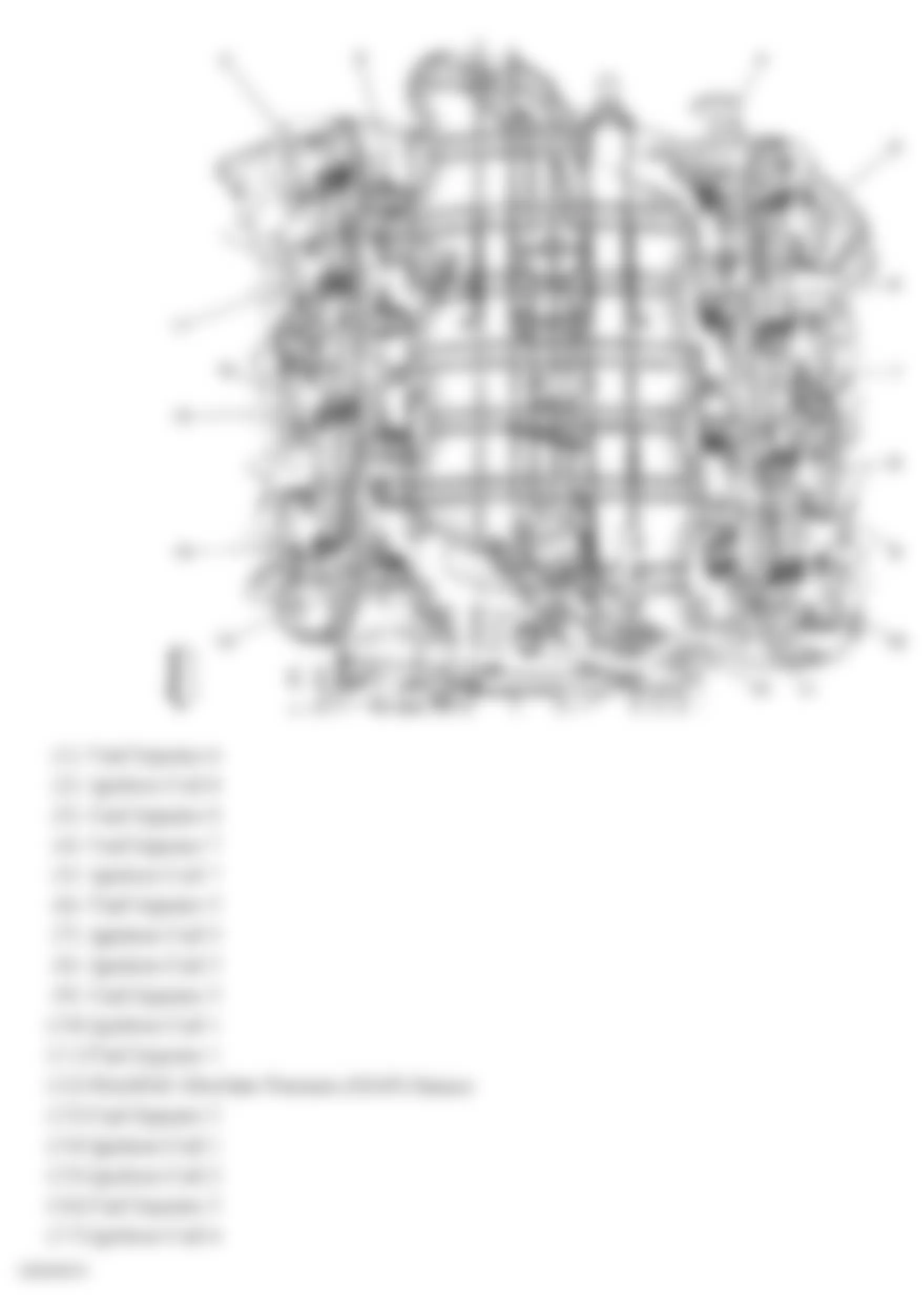 Chevrolet Tahoe Hybrid 2010 - Component Locations -  Top Of Engine