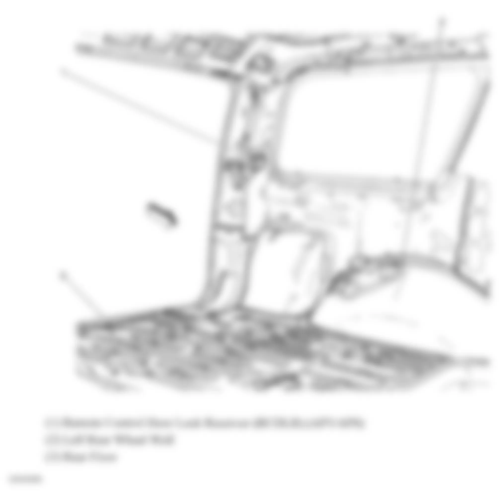Chevrolet Tahoe Hybrid 2010 - Component Locations -  Left D Pillar