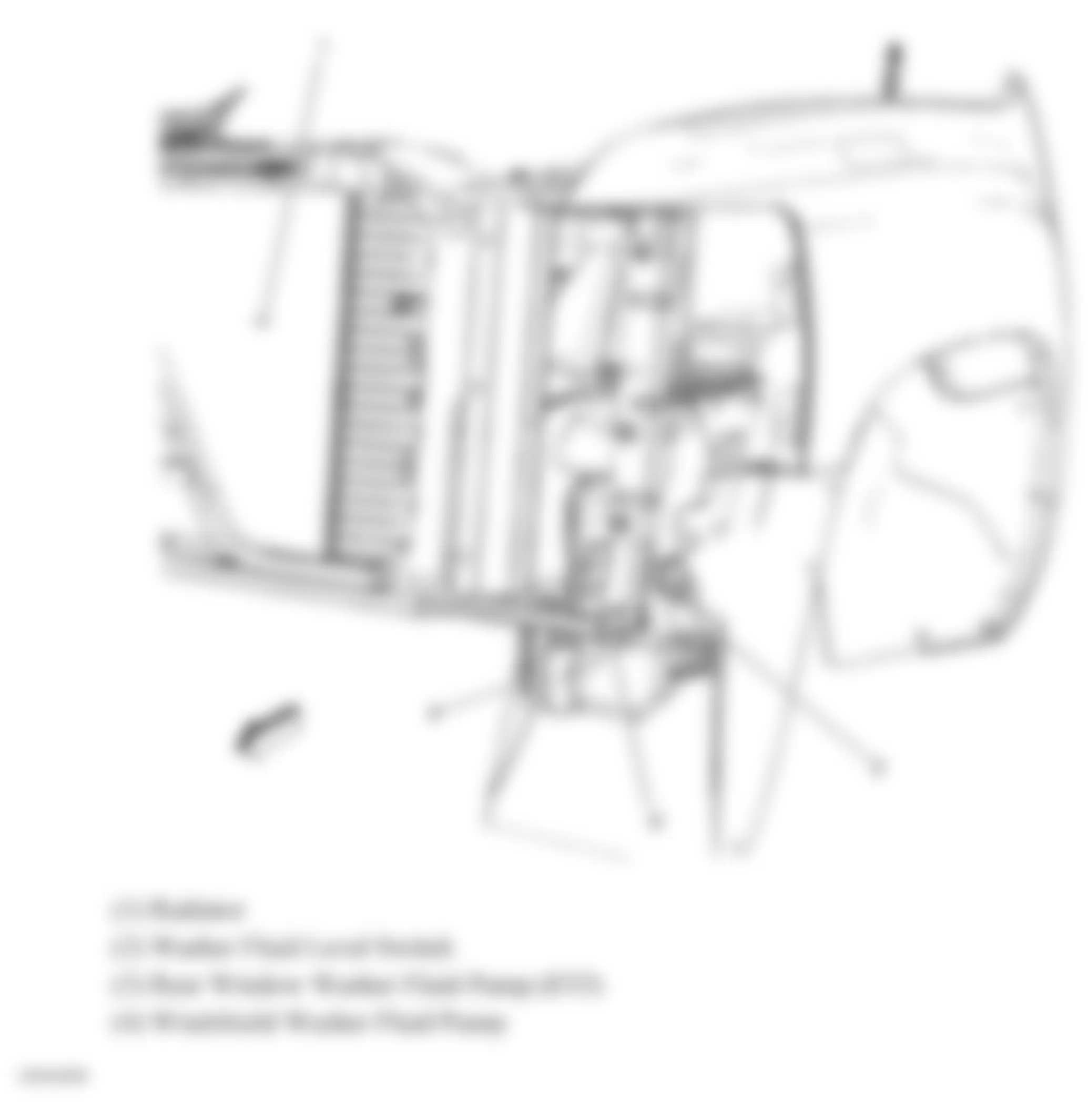 Chevrolet Tahoe Hybrid 2010 - Component Locations -  Left Front Corner Of Engine Compartment