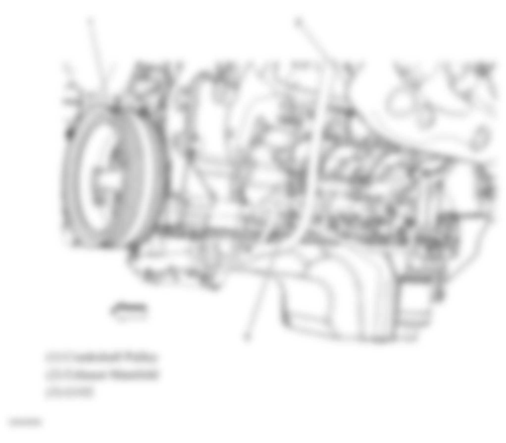 Chevrolet Tahoe Hybrid 2010 - Component Locations -  Lower Left Side Of Engine