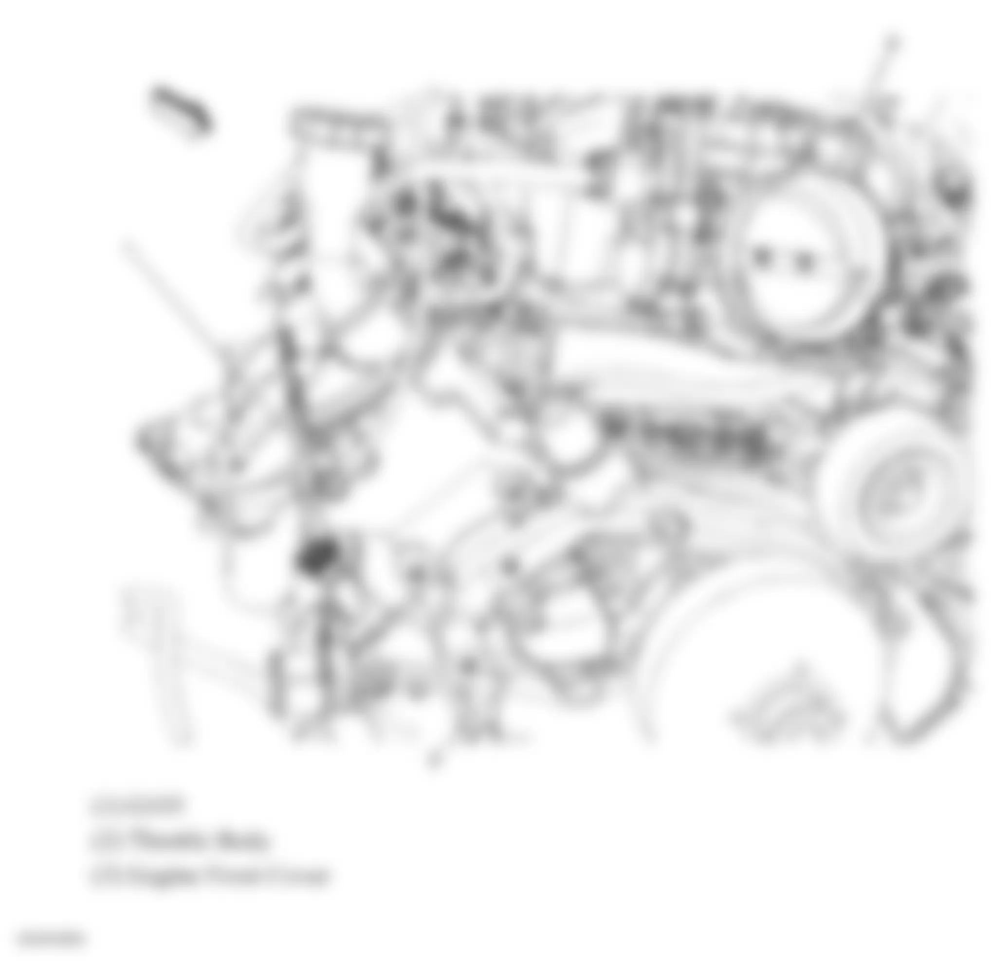 Chevrolet Tahoe Hybrid 2010 - Component Locations -  Top Front Of Engine
