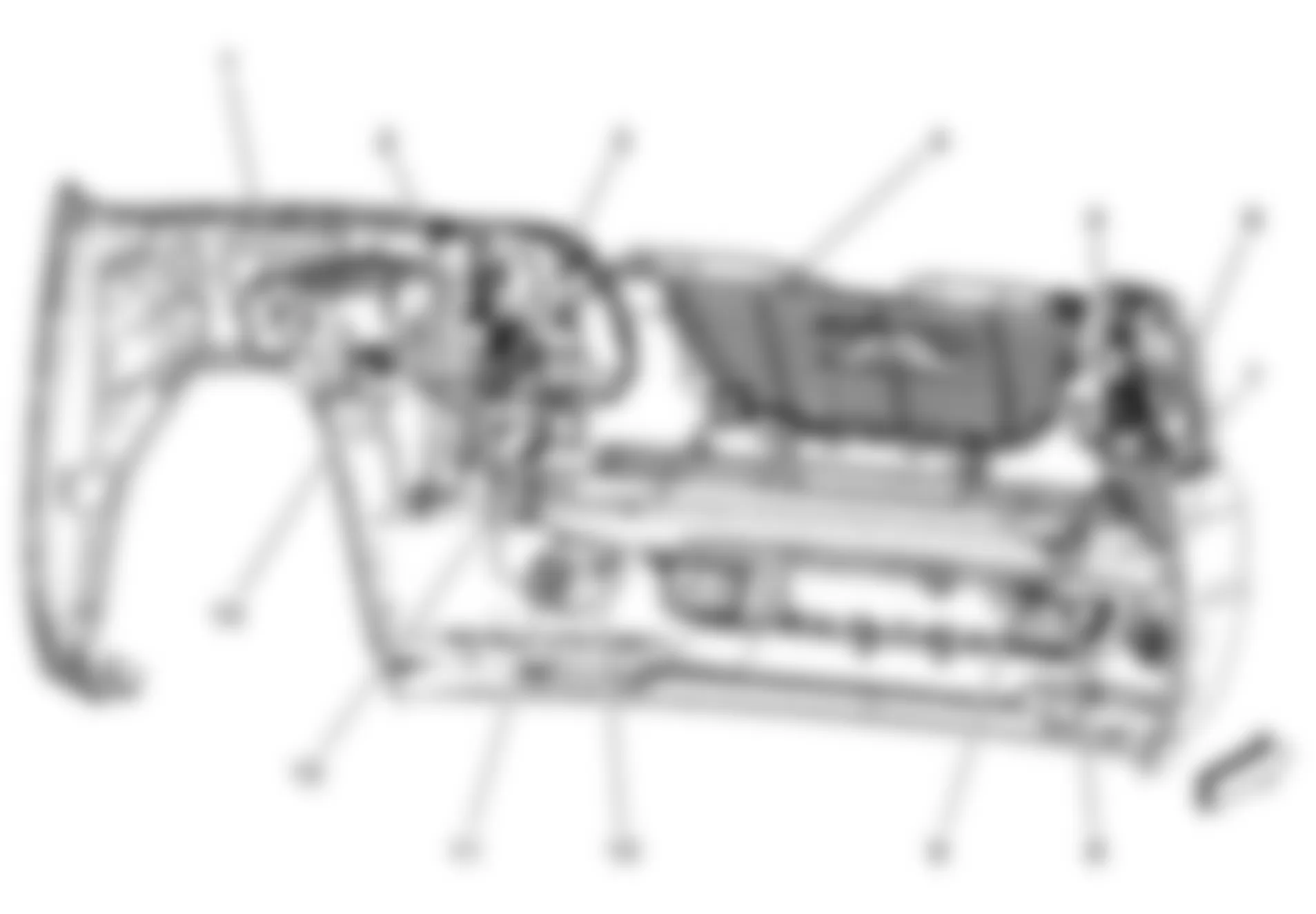Chevrolet Tahoe Hybrid 2010 - Component Locations -  Front Fascia (Yukon)