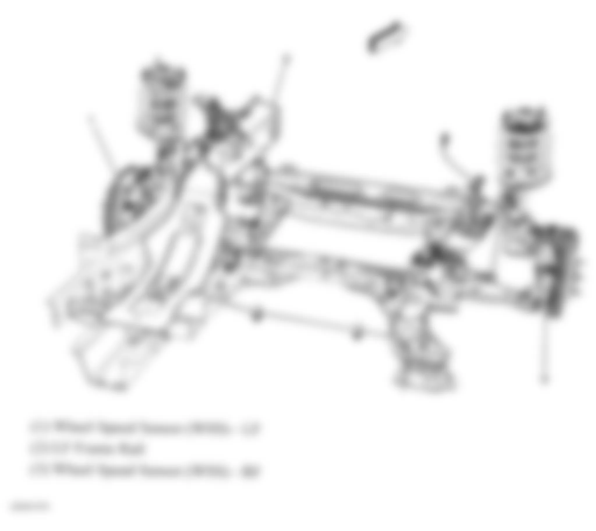 Chevrolet Traverse LT 2010 - Component Locations -  Front Axle