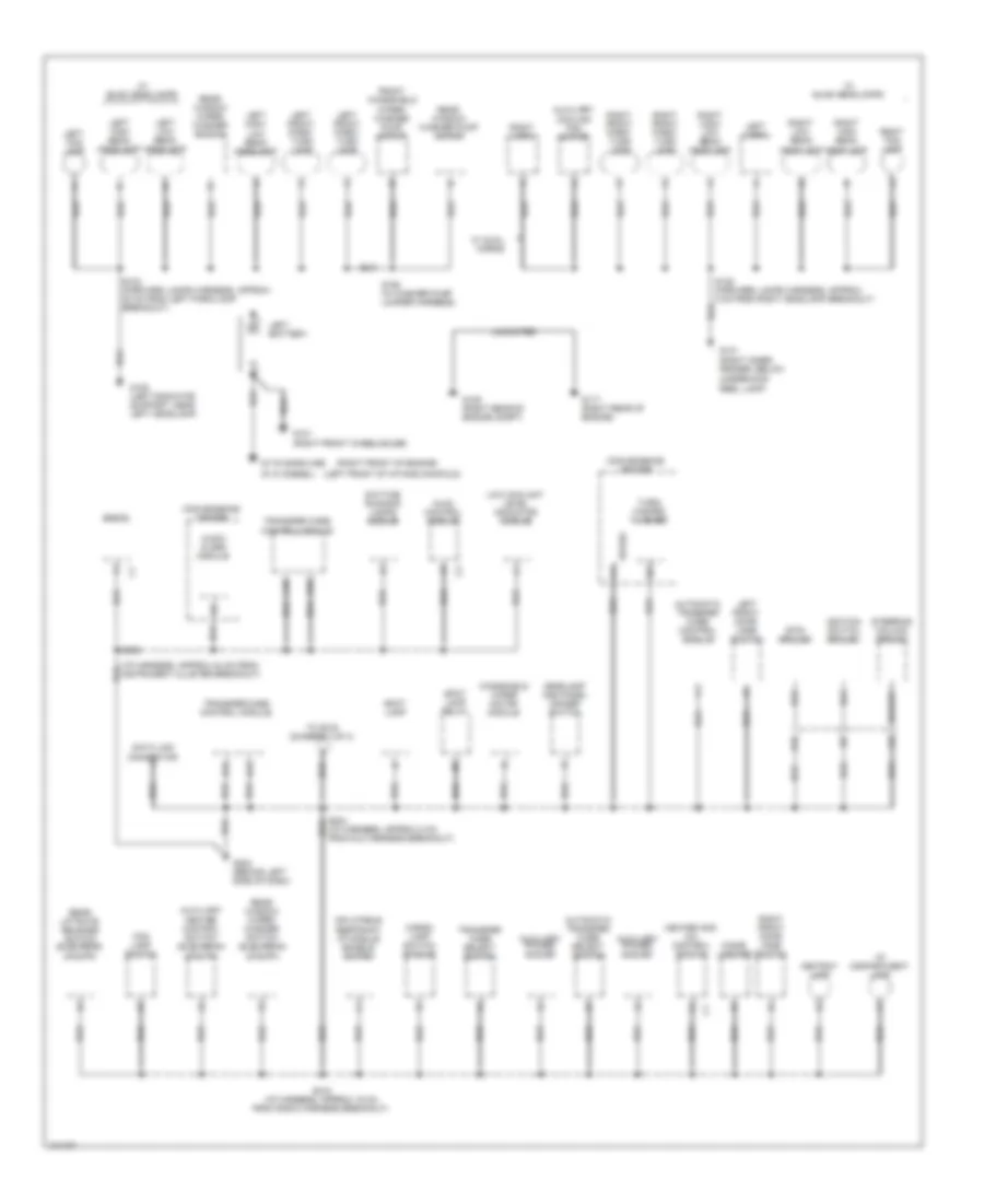 Ground Distribution Wiring Diagram 1 of 4 for Chevrolet Tahoe 1998