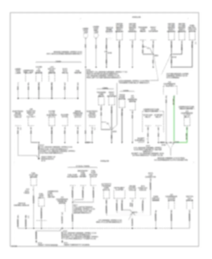 Ground Distribution Wiring Diagram (2 of 4) for Chevrolet Tahoe 1998