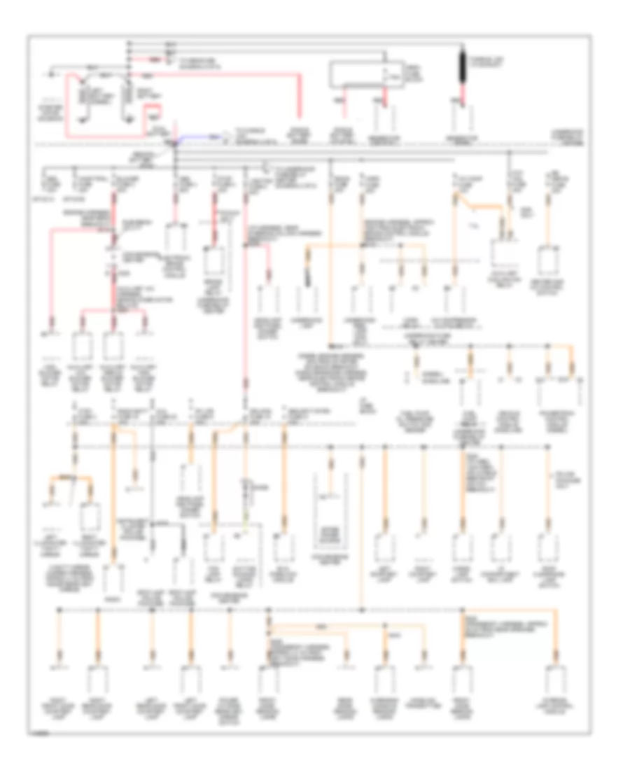 Power Distribution Wiring Diagram 1 of 5 for Chevrolet Tahoe 1998