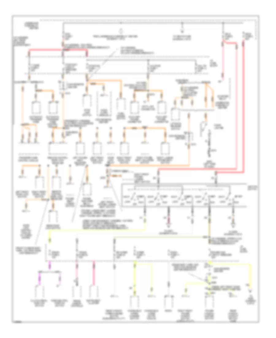 Power Distribution Wiring Diagram 2 of 5 for Chevrolet Tahoe 1998