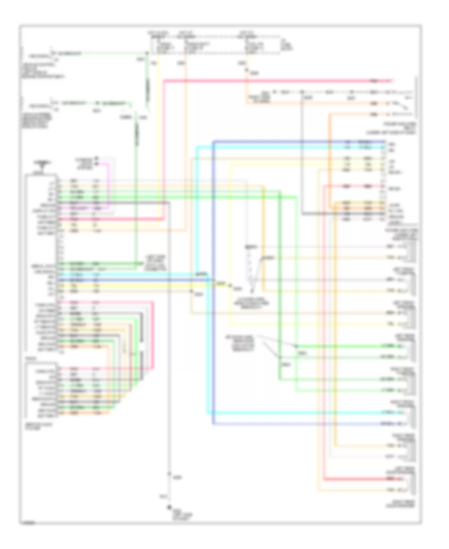 Radio Wiring Diagrams with Amplifier for Chevrolet Tahoe 1998