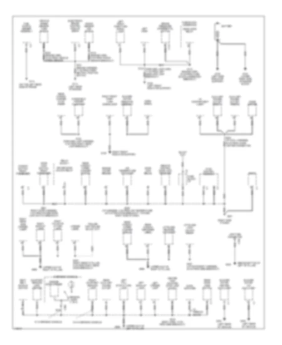 Ground Distribution Wiring Diagram 2 of 2 for Chevrolet Astro 2001
