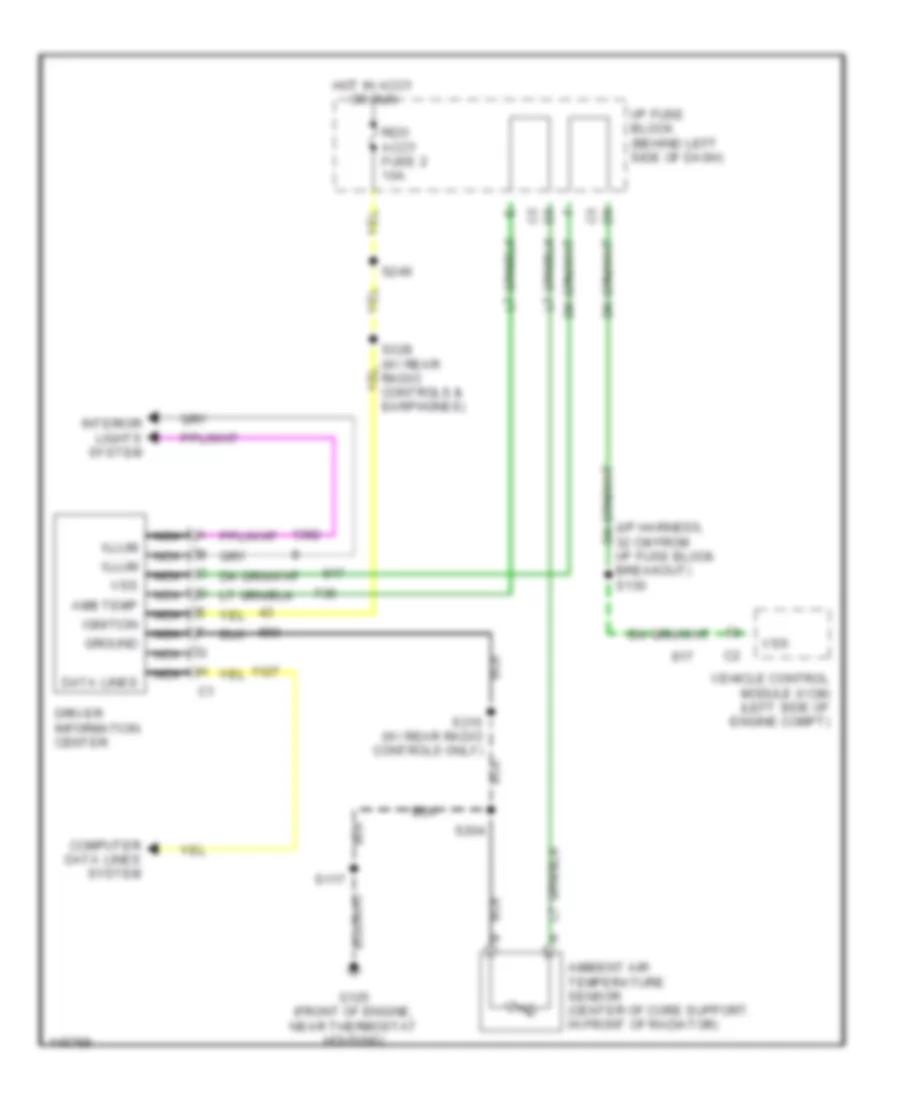 Overhead Console Wiring Diagram for Chevrolet Astro 2001