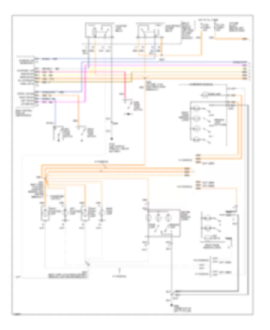Courtesy Lamps Wiring Diagram 1 of 2 for Chevrolet Astro 2001