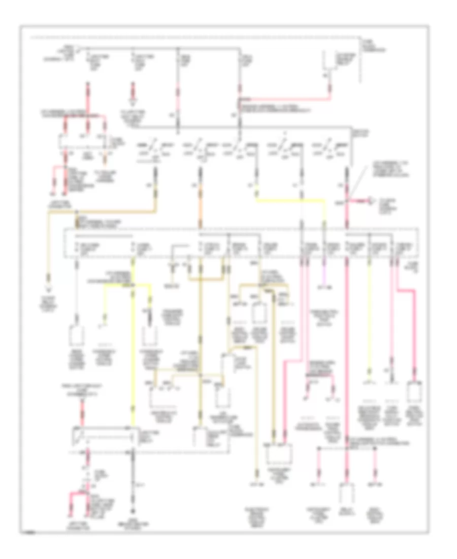 Power Distribution Wiring Diagram (2 of 3) for Chevrolet Astro 2001