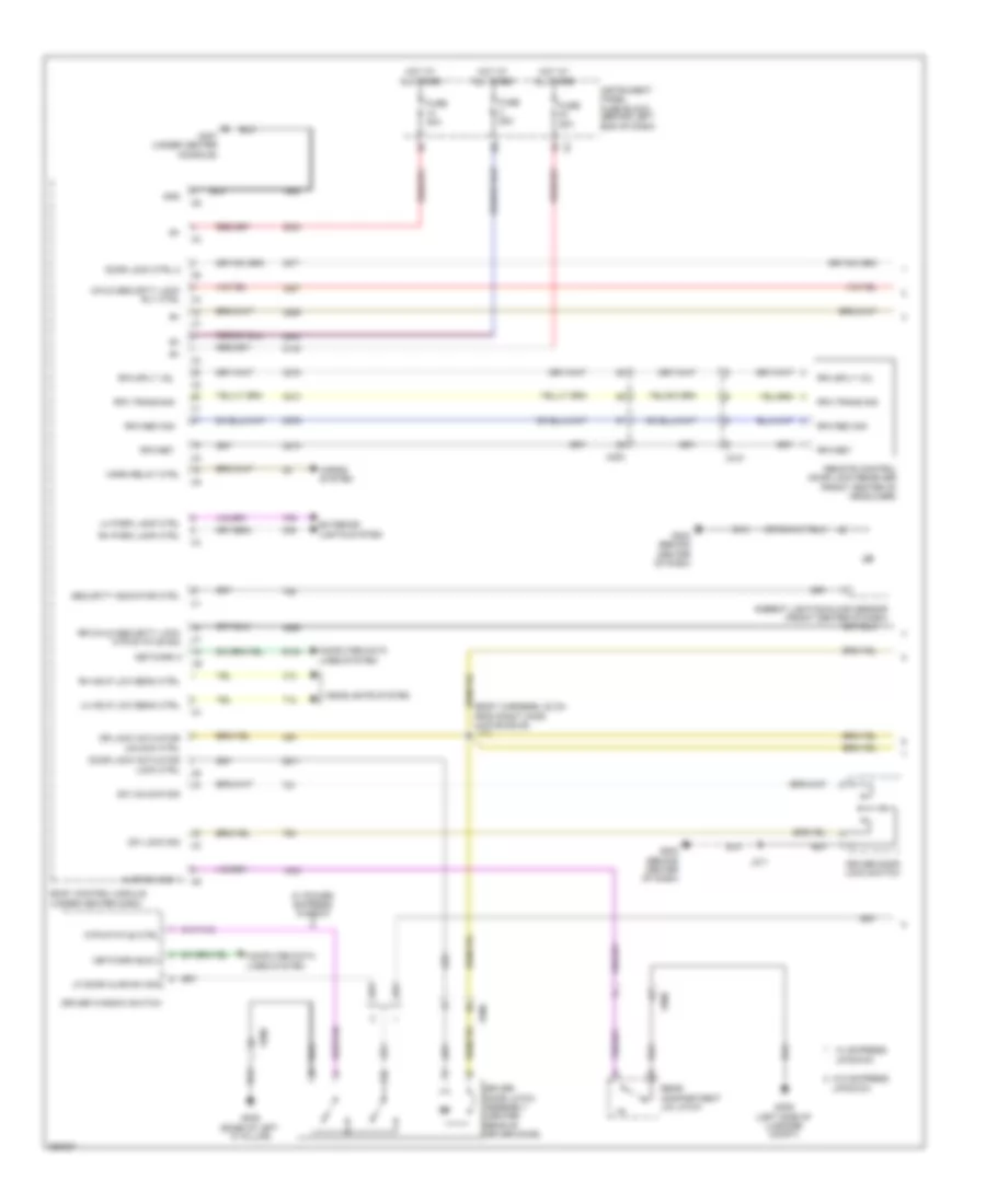 Forced Entry Wiring Diagram 1 of 2 for Chevrolet Cruze LTZ 2011