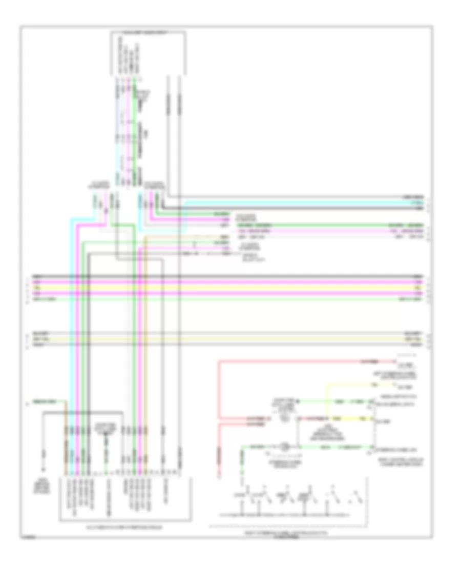 Navigation Wiring Diagram, without Amplifier (2 of 3) for Chevrolet Cruze LTZ 2011
