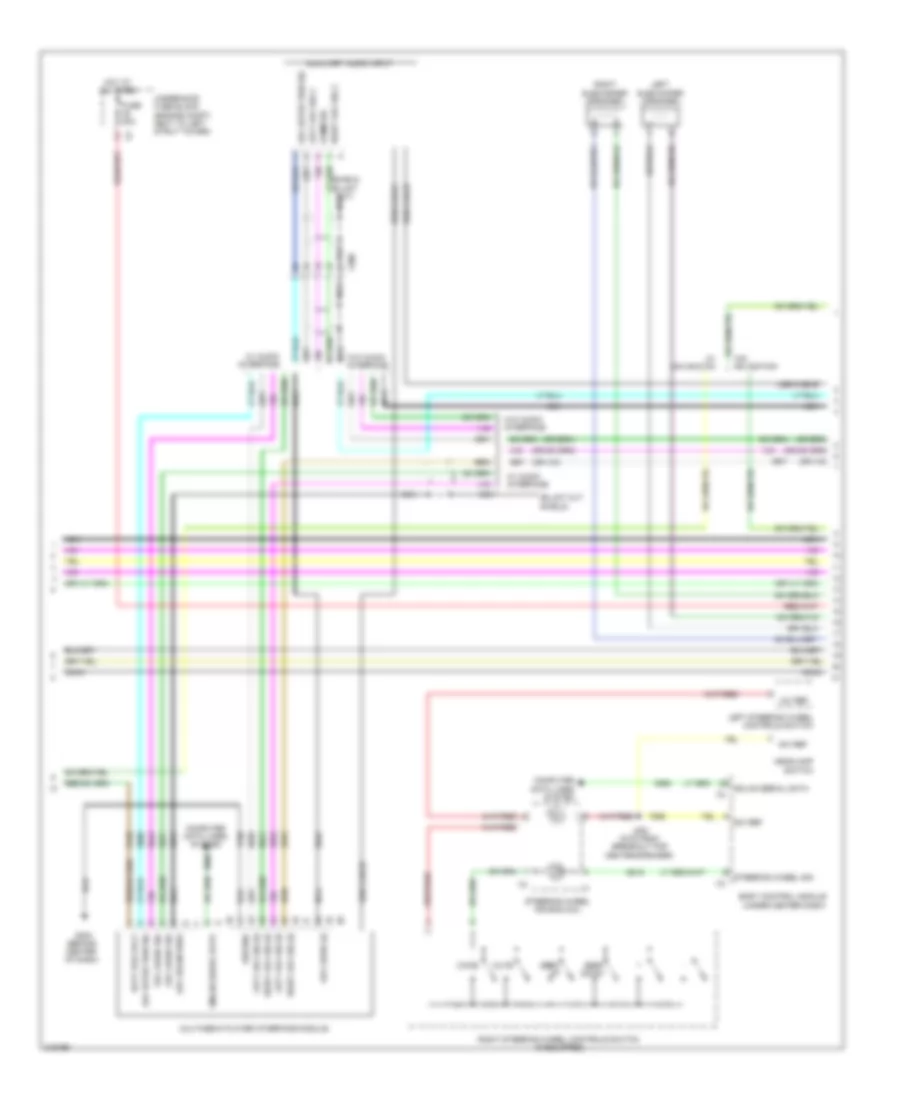 Radio Wiring Diagram, with Amplifier (2 of 3) for Chevrolet Cruze LTZ 2011
