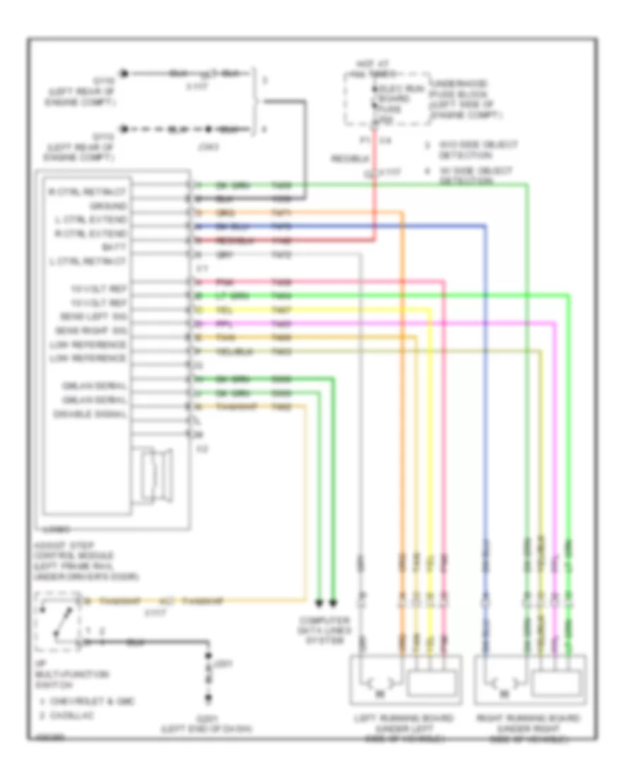 Retractable Running Boards Wiring Diagram for Chevrolet Suburban LT 2014 1500