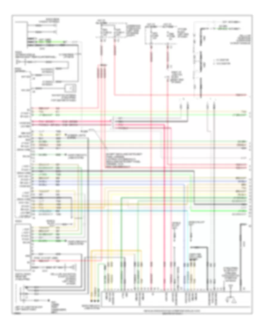 Navigation Wiring Diagram, with UQS without UYS (1 of 4) for Chevrolet Suburban 1500 LT 2014