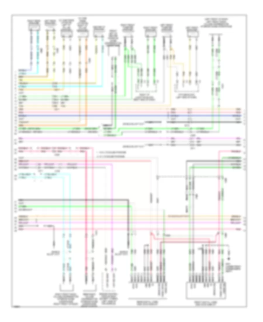 Navigation Wiring Diagram, with UQS without UYS (3 of 4) for Chevrolet Suburban 1500 LT 2014