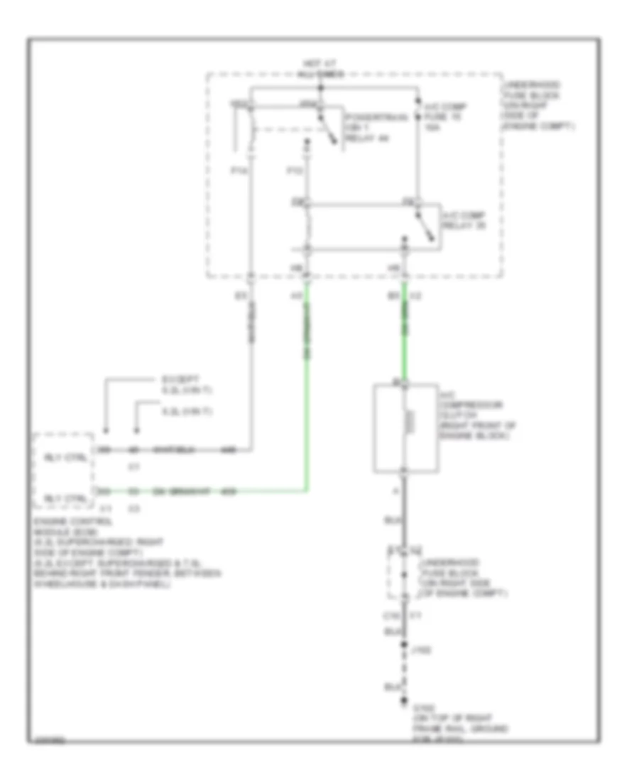 Compressor Wiring Diagram for Chevrolet Corvette 2013