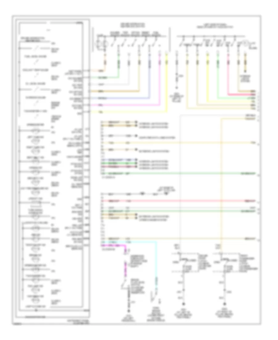 Instrument Cluster Wiring Diagram 1 of 2 for Chevrolet Corvette 2013