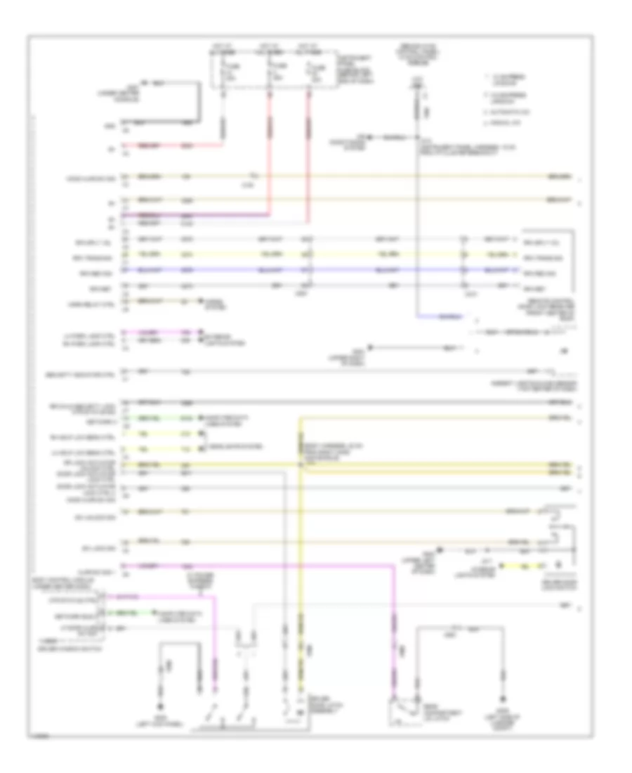 Power Door Locks Wiring Diagram, without Passive Keyless Entry (1 of 2) for Chevrolet Cruze Diesel 2014