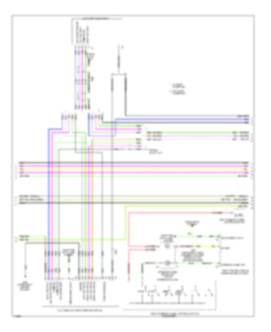 Radio Wiring Diagram, without Amplifier (2 of 3) for Chevrolet Cruze Diesel 2014