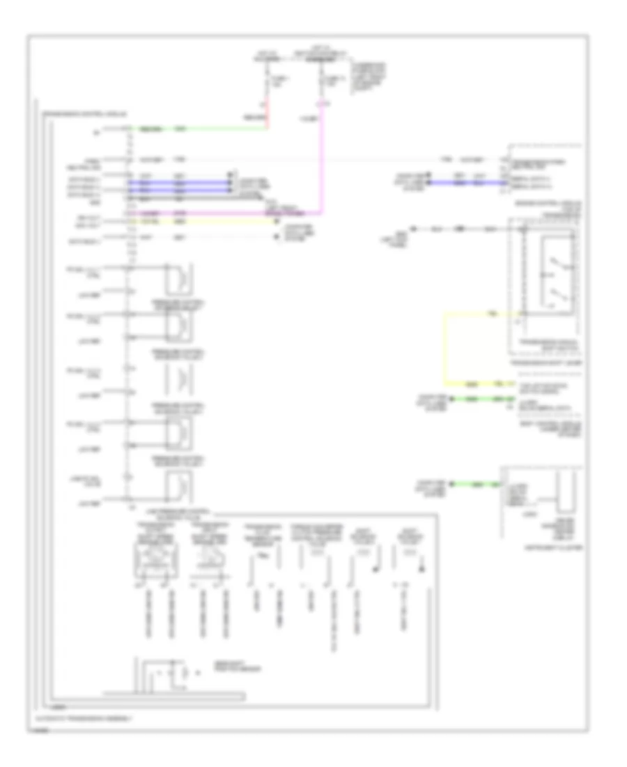 2.0L VIN Z, Transmission Wiring Diagram for Chevrolet Cruze Diesel 2014