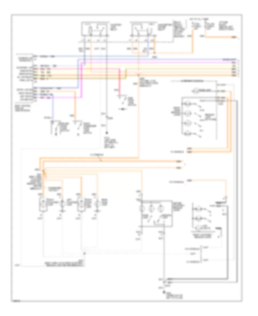 Courtesy Lamps Wiring Diagram 1 of 2 for Chevrolet Astro 2003