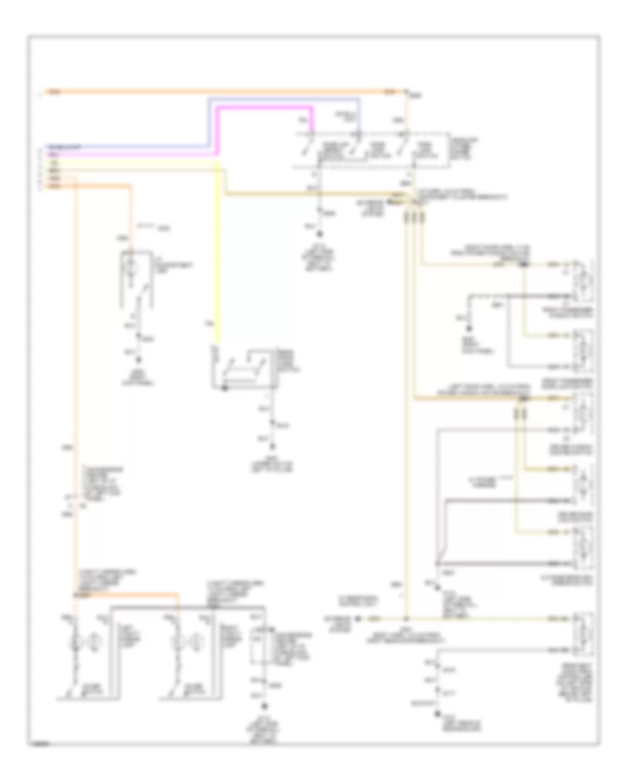 Courtesy Lamps Wiring Diagram 2 of 2 for Chevrolet Astro 2003