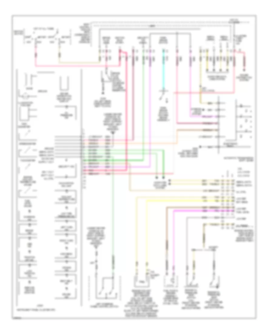 Instrument Cluster Wiring Diagram for Chevrolet Malibu LS 2008