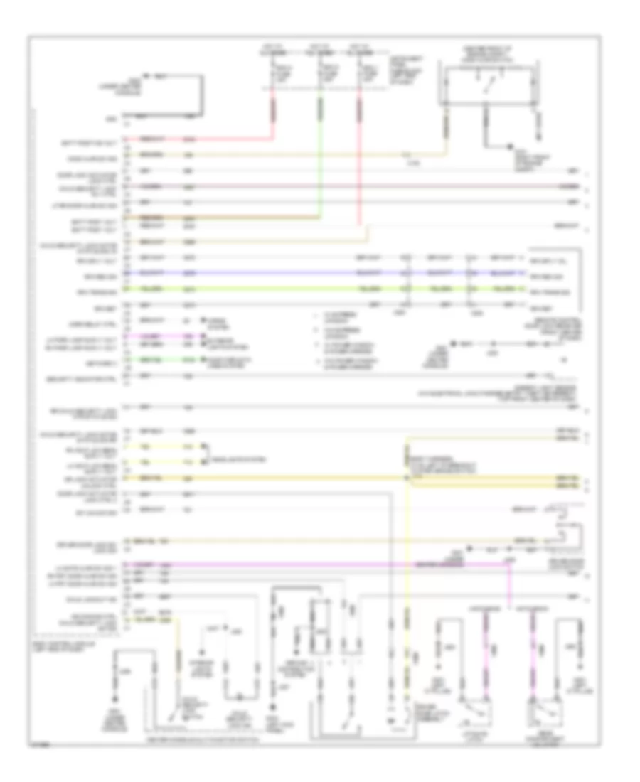 Forced Entry Wiring Diagram 1 of 2 for Chevrolet Sonic LT 2012