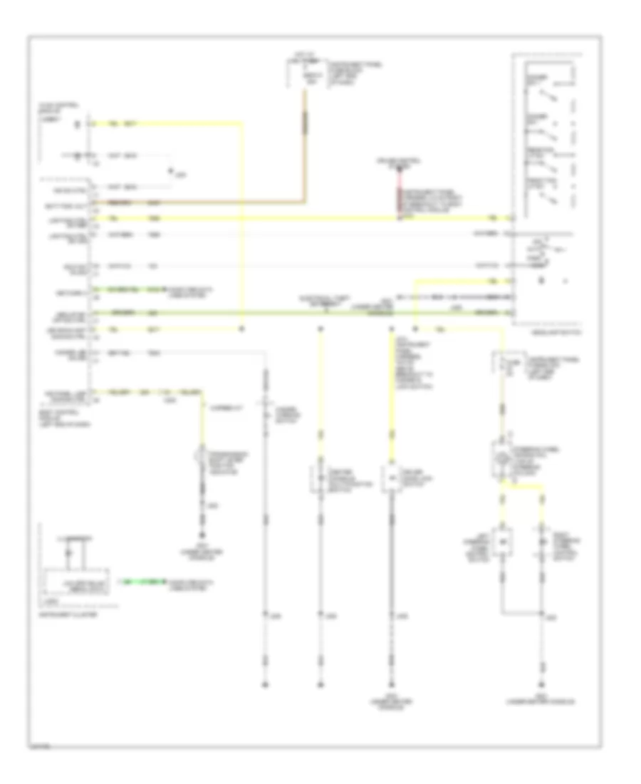 Instrument Illumination Wiring Diagram for Chevrolet Sonic LT 2012
