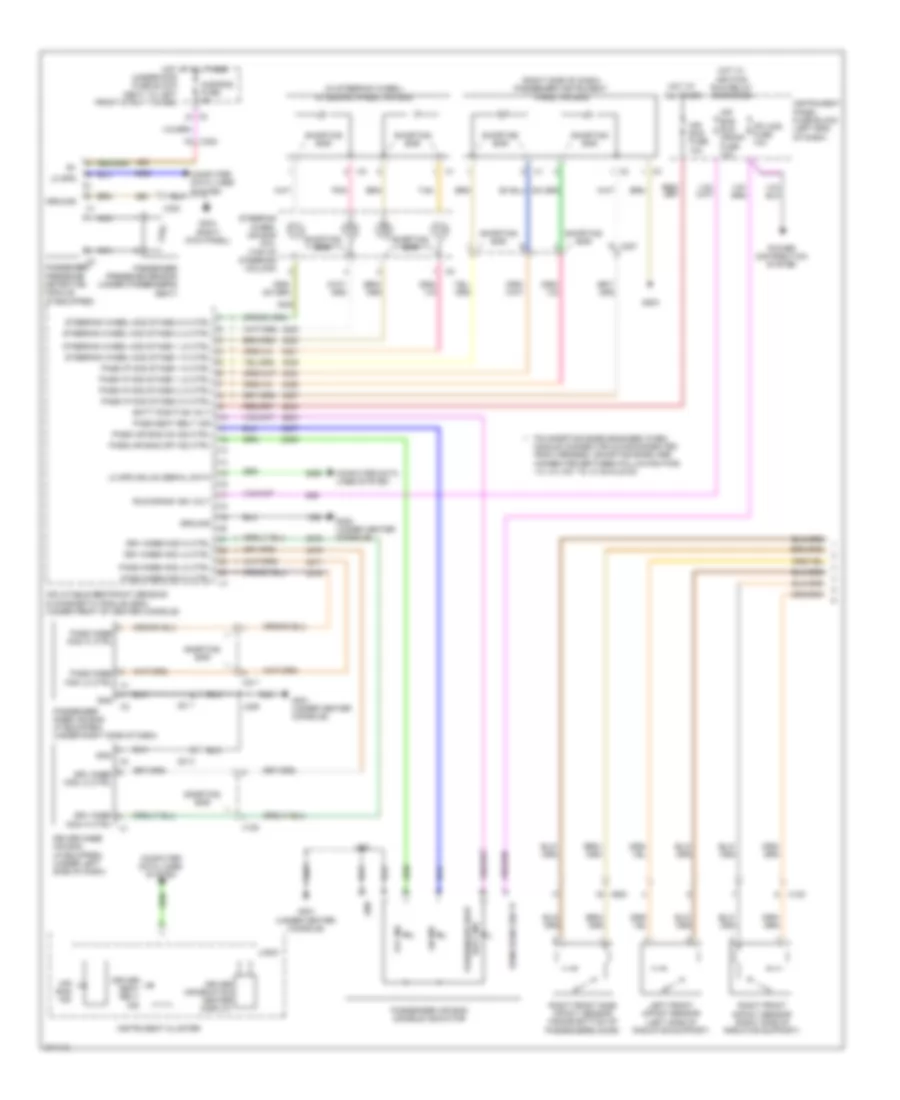 Supplemental Restraints Wiring Diagram 1 of 2 for Chevrolet Sonic LT 2012