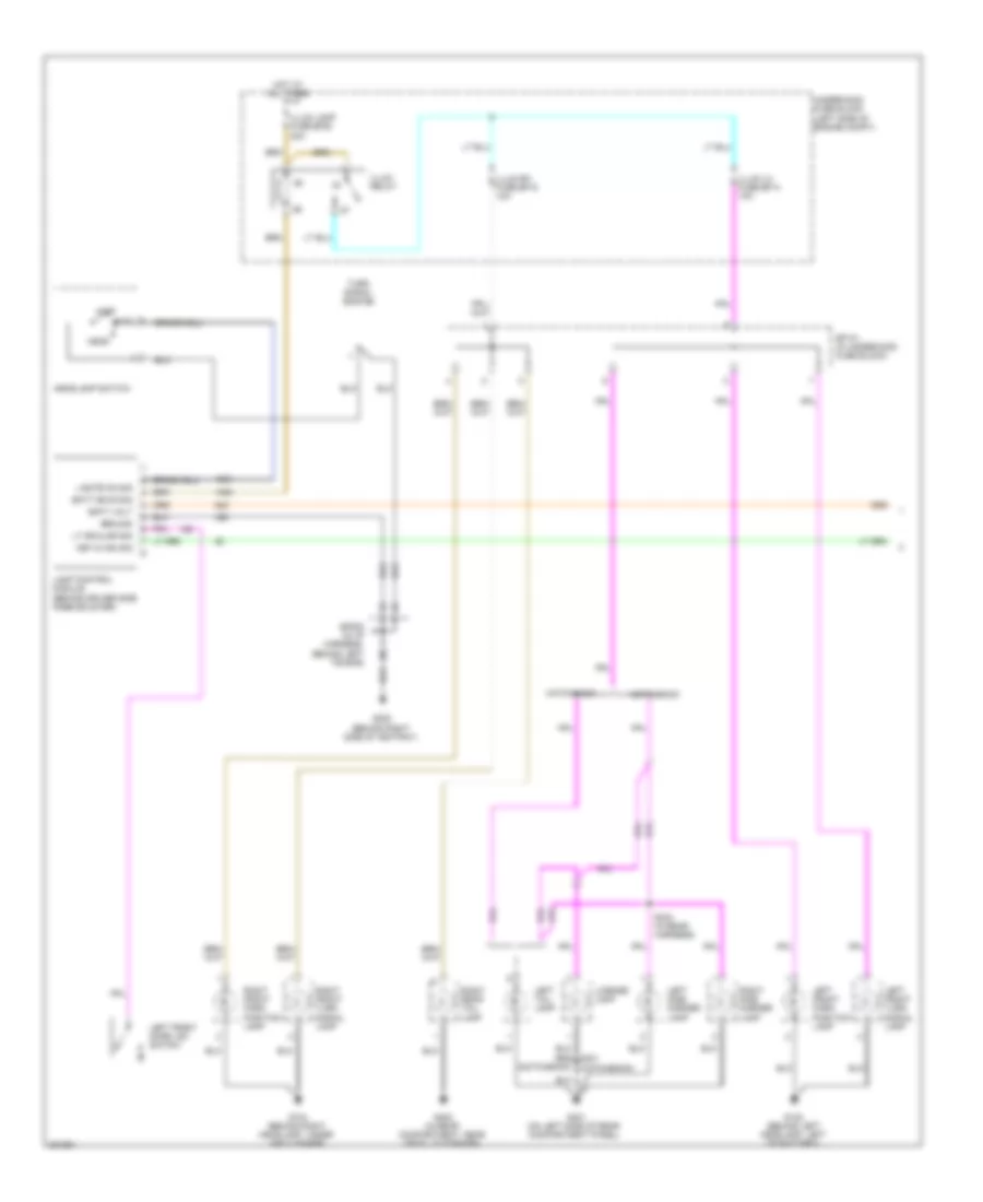 Exterior Lamps Wiring Diagram (1 of 3) for Chevrolet Aveo LT 2006