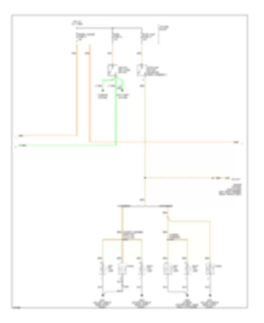 Exterior Lamps Wiring Diagram (2 of 3) for Chevrolet Aveo LT 2006