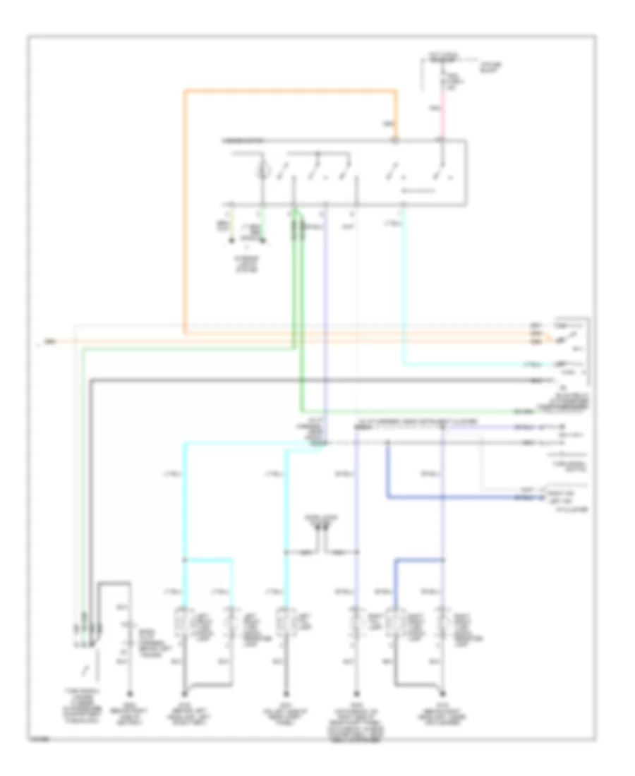 Exterior Lamps Wiring Diagram (3 of 3) for Chevrolet Aveo LT 2006