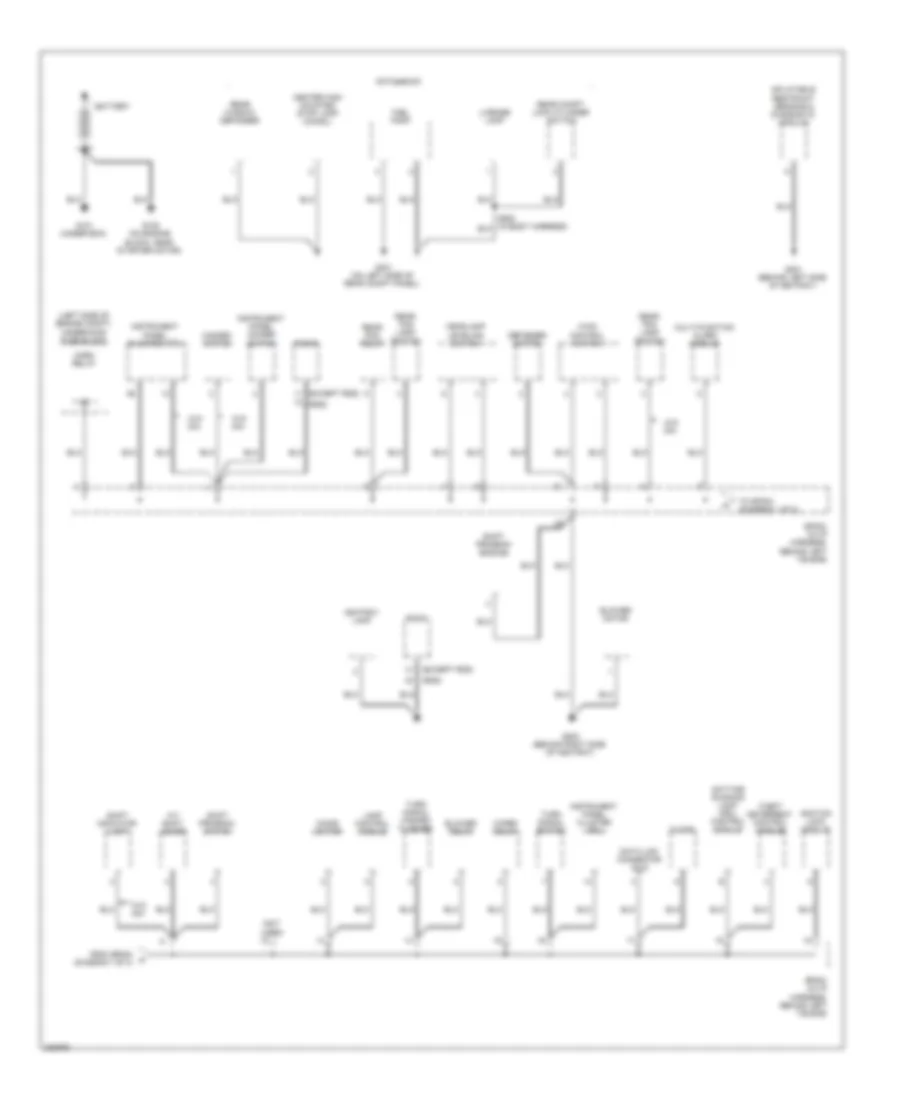 Ground Distribution Wiring Diagram 1 of 3 for Chevrolet Aveo LT 2006