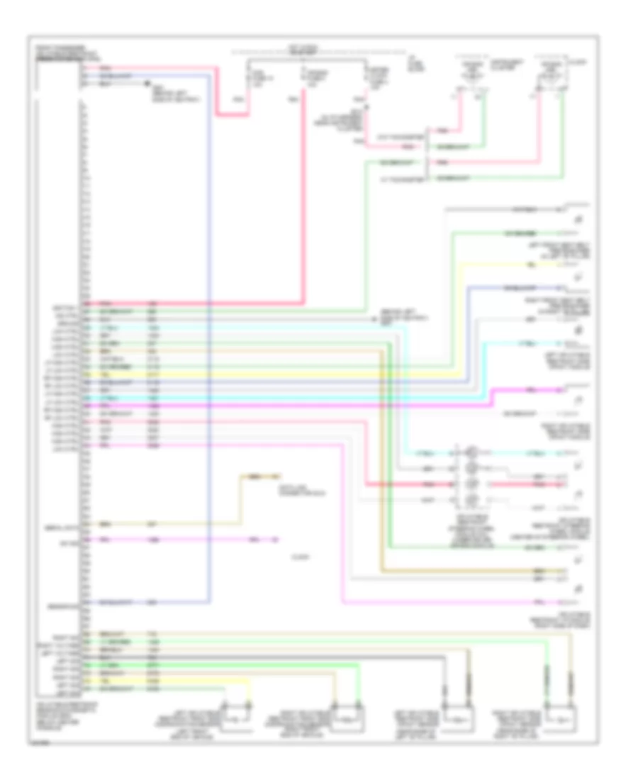 Supplemental Restraints Wiring Diagram for Chevrolet Aveo LT 2006